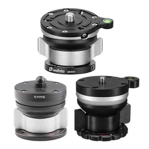 Leofoto レベリングベースLB-60NとRRS LEVELING BASE TA-U-LB